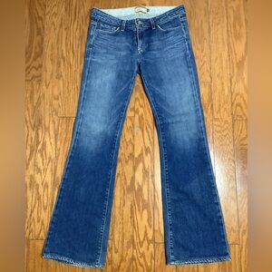 Paige Hollywood Hills Low Rise Classic Blue Bootcut Denim Jeans